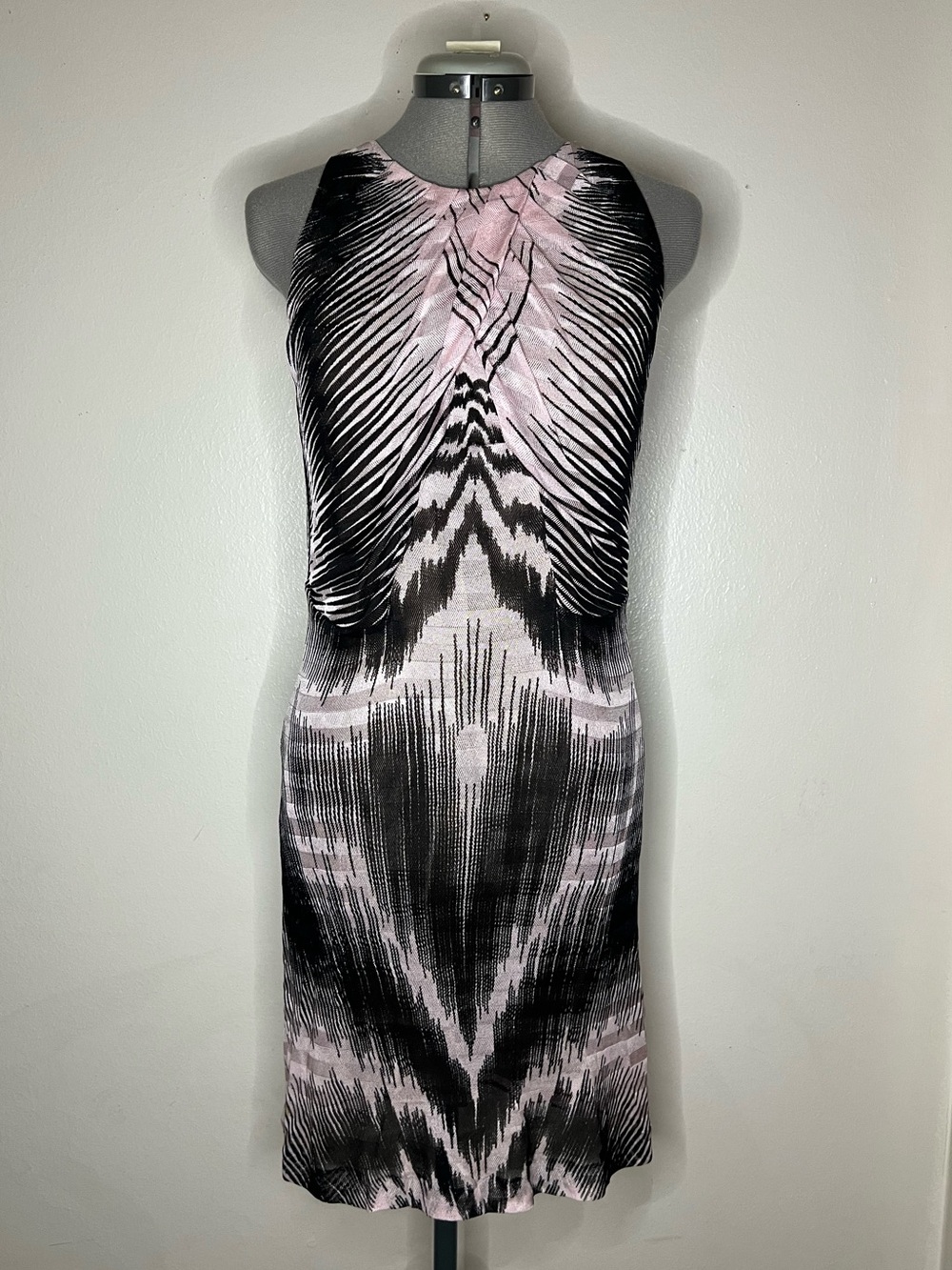 Missoni Trompe l'Oeil Micro Knit Silk Lining 2011 Made In Italy Size M